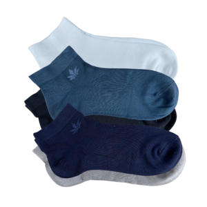 green-goose Bamboo Unisex Sneaker Socks - 5 Pairs - Size 37-43 - 85% Bamboo