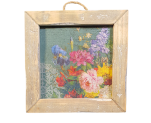 wooden tile old dutch class summ bouquet