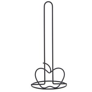 KÜCHENROLLENHALTER AUS SCHWARZEM METALL °14X33CM LL80060