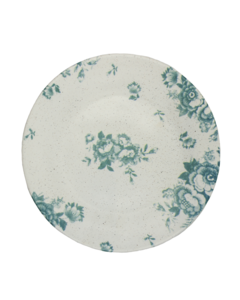 Dessertplatte Vintage Blumen grün