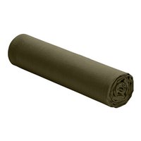 FITTED SHEET 200X200CM 100% WASHED LINEN OLIVE