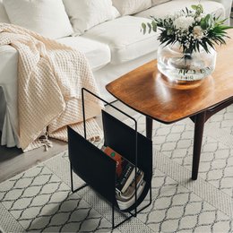 ESPOO-magazine holder black