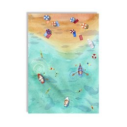 Eenvoudig blanco dagboek - strand