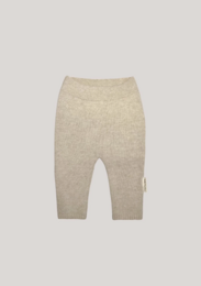 Soft, cozy knit pants in a warm caramel color, perfect for baby's comfort. Available in sizes 0-6m to 3-4y.