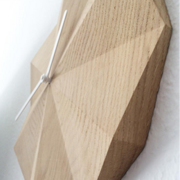 Wooden Delta Clock in Oak
