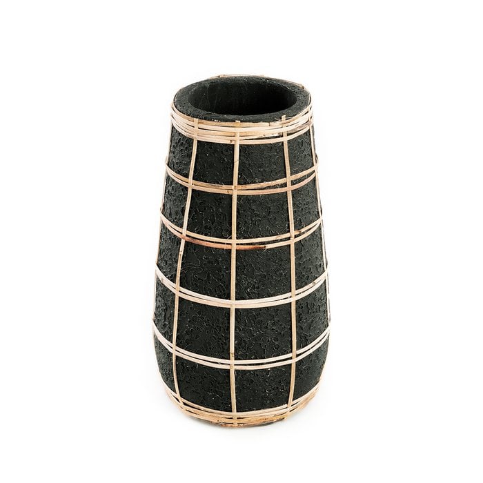 The Cutie Vase - Zwart Naturel - M