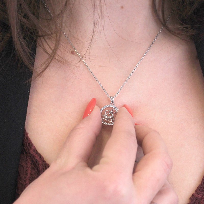 Pendentifs Zodiaque Belier - Argenté et Cristal