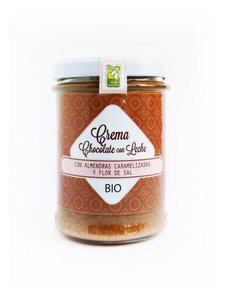 CREMA BIO für: Schokolade mit Leche, karamellisierten Almendras und Flor de Sal (ca. 9 Einheiten à 200 g)