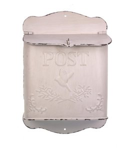 Letterbox hanging metal cream