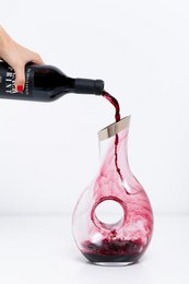 EDZARD karaffel Gordon, håndblæst krystalglas med platinkant, højde 30 cm, kapacitet 1,2 liter