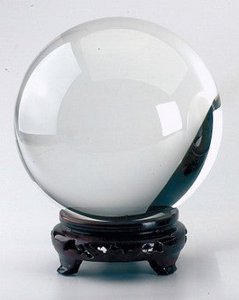 Crystal ball Ø 80 mm, on stands