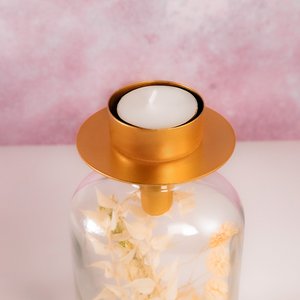 Goldener Teelichthalter