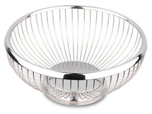 Brood- / fruitmand van roestvrij staal Ø 22 cm