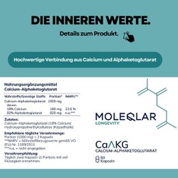 CaAKG (calcium alphaketoglutarate) kapsler