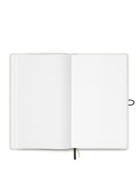 Notebook with button - linen - Moss Agate - FSC Mix Credit