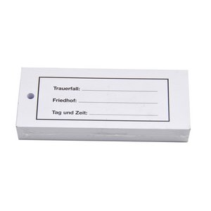 Friedhofsanhänger,  120x50mm, 100 Stück im Paket