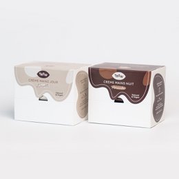 100 % vegane Tageshandcreme: Spenderbox mit 12 Stück