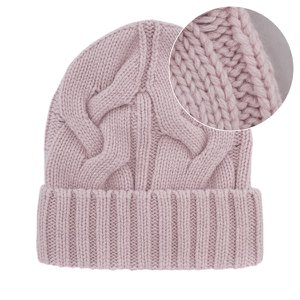 Olivia Strickmütze – Soft Almond | 70 % Merinowolle, 30 % Kaschmir | Minimalistische Wintermütze