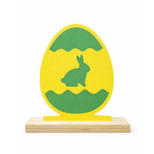 Decoplaatje – Paasei – met houder