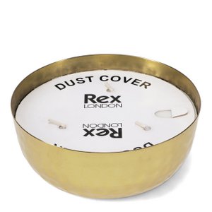 Duftkerzenschale mit 3 Dochten – goldfarbenes, gehämmertes Metall