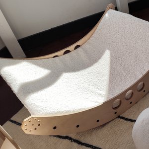 Children’s Teddy Fleece Play Mattress – Vanilla Lamb
