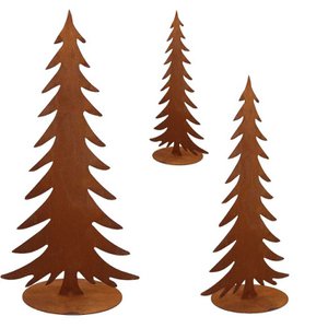 Kerstmis | Roest decoratieve kerstboom | verschillende varianten | Kerstversiering dennenboom