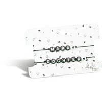 Armbänder Mama & Tochter Schwarz und Weiß 2 Stück