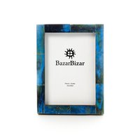 The Azure Patchwork Frame - Turquoise - 13x18