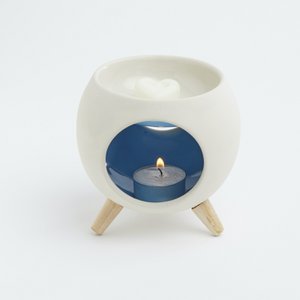 Aromatische diffuser voor geurwas. RONDE BLAUWE brander