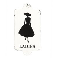 Metal picture - Ladies 28x14cm