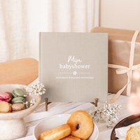 Fyllbooks Mijn babyshower boek - Linnen Taupe