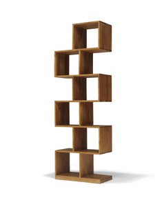 ZIG-ZAG Wandmeubel 60x30x180 Mango Naturel