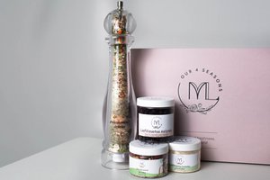 Boletus set - gift set with gourmet salt and freeze - dried goods