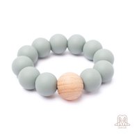 Baby siliconen bijtring | KRALEN Groen