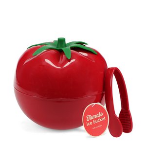 Fruitijsemmer met deksel & tang - Tomaat