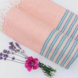 Bettschild 140x220 cm (60'x90 ') Pink-Blau