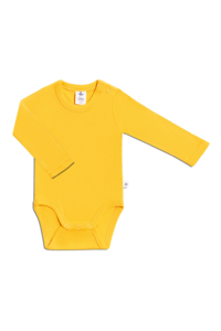 2005SG | Baby Langarmbody - Sonnengelb