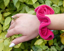 Hindbær Scrunchie