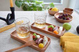 Handmade Tableware - Coffee Serving Tray 24x10 cm - Eco-friendly - Khaya Wood