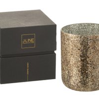 J-Line Duftkerze Luxuria - Cookie Crunch - Glas - Bronze - XL - 120U
