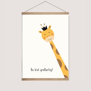 Poster „Giraffe - Du bist großartig!“
