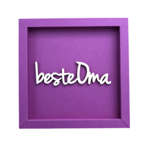BEST GRANDMA frame card wood lettering magnet