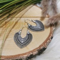 Boho earrings Ayla vintage silver