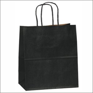 Paper bag XL - Black (100 pieces)