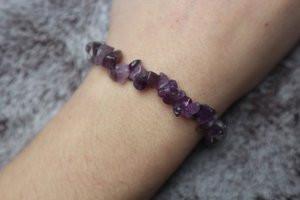Amethyst split bracelet