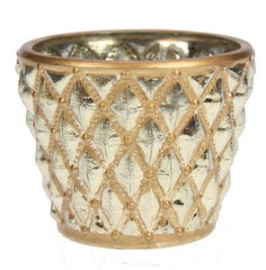 Glas Teehalter Fenster Ameise. Gold