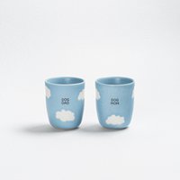 Cloud Medium Cup 220ml Dog Mom & Dad 2 Pieces Set