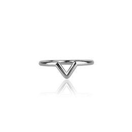 Perfecta 'V' | Anillo | Plata
