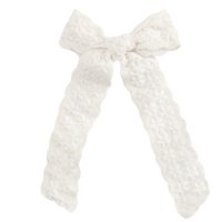 Haarspelt bow white