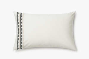 Shiloh -kussensloop gemaakt van 100% lang nietje katoenen percale, set van 2